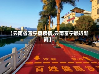 【云南省富宁县疫情,云南富宁最近新闻】