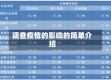 调查疫情的影响的简单介绍