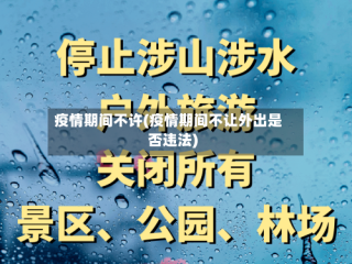 疫情期间不许(疫情期间不让外出是否违法)