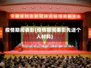 疫情期间表彰(疫情期间表彰先进个人材料)
