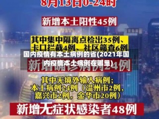 国内疫情有本土病例的省(2021年国内疫情本土病例在哪里)