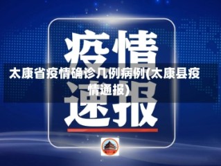 太康省疫情确诊几例病例(太康县疫情通报)