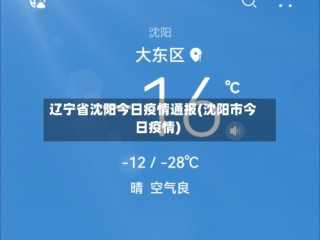 辽宁省沈阳今日疫情通报(沈阳市今日疫情)