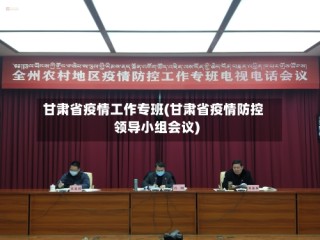 甘肃省疫情工作专班(甘肃省疫情防控领导小组会议)