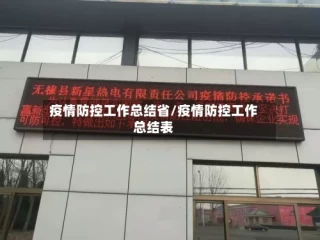 疫情防控工作总结省/疫情防控工作总结表