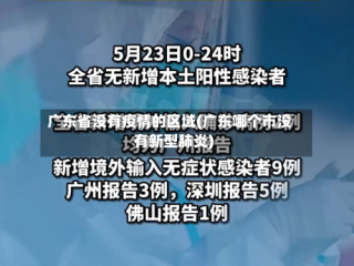 广东省没有疫情的区域(广东哪个市没有新型肺炎)
