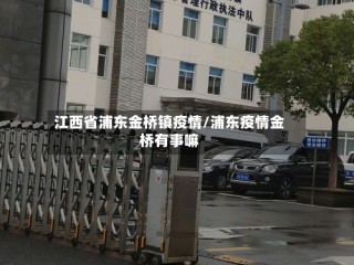 江西省浦东金桥镇疫情/浦东疫情金桥有事嘛