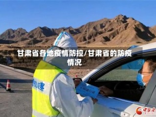 甘肃省各地疫情防控/甘肃省的防疫情况