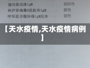 【天水疫情,天水疫情病例】