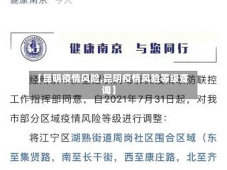 【昆明疫情风险,昆明疫情风险等级查询】