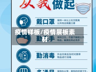 疫情样板/疫情展板素材