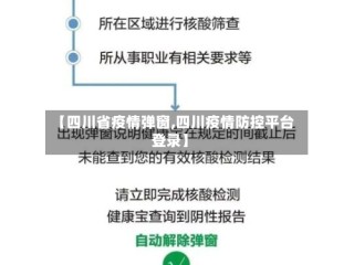 【四川省疫情弹窗,四川疫情防控平台登录】