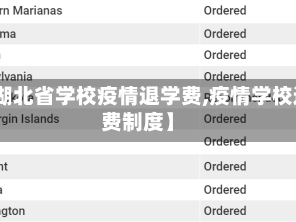 【湖北省学校疫情退学费,疫情学校退费制度】