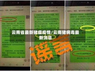 云南省最新猪瘟疫情/云南猪病毒最新消息