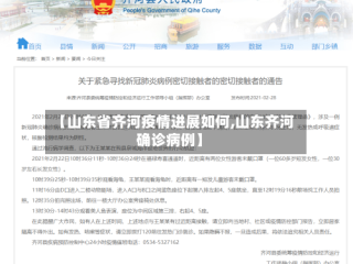 【山东省齐河疫情进展如何,山东齐河确诊病例】