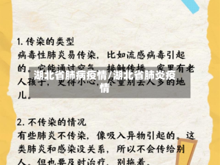 湖北省肺病疫情/湖北省肺炎疫情