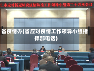 省疫情办(省应对疫情工作领导小组指挥部电话)