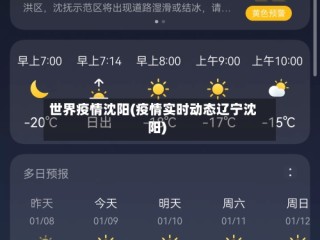 世界疫情沈阳(疫情实时动态辽宁沈阳)
