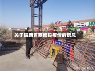 关于陕西省商都县疫情的信息