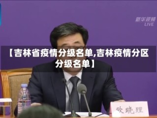 【吉林省疫情分级名单,吉林疫情分区分级名单】