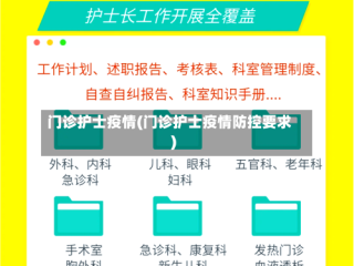 门诊护士疫情(门诊护士疫情防控要求)