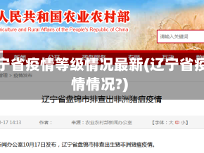 辽宁省疫情等级情况最新(辽宁省疫情情况?)