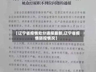 【辽宁省疫情处分通报最新,辽宁省疫情防控情况】