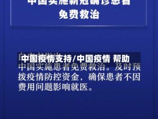中国疫情支持/中国疫情 帮助