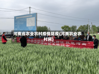 河南省农业农村疫情防疫(河南农业农村网)