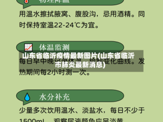 山东省临沂疫情最新图片(山东省临沂市肺炎最新消息)