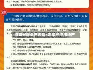 海南省房地产疫情/海南严控房地产