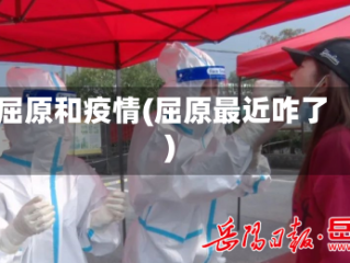 屈原和疫情(屈原最近咋了)