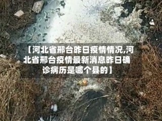 【河北省邢台昨日疫情情况,河北省邢台疫情最新消息昨日确诊病历是哪个县的】