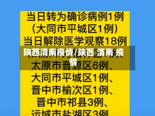 陕西渭南疫情/陕西 渭南 疫情