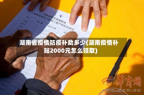 湖南省疫情防疫补助多少(湖南疫情补贴2000元怎么领取)-第1张图片