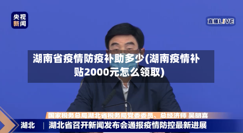 湖南省疫情防疫补助多少(湖南疫情补贴2000元怎么领取)-第2张图片