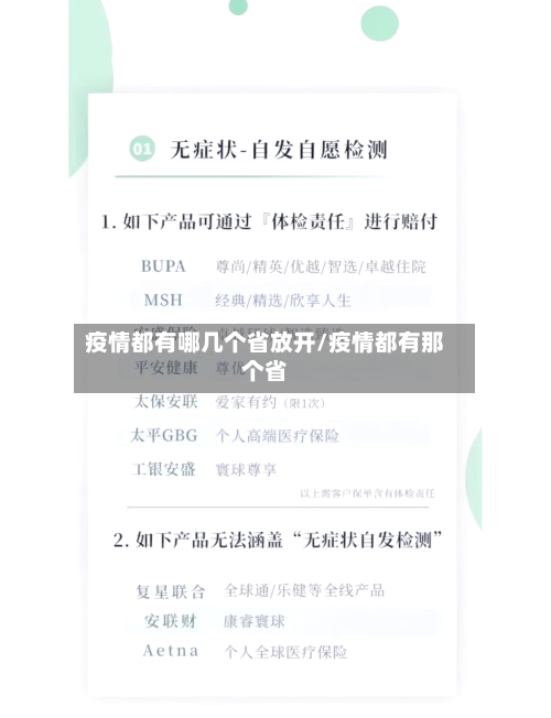 疫情都有哪几个省放开/疫情都有那个省-第1张图片