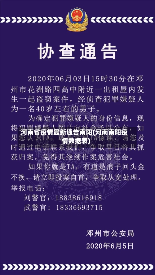 河南省疫情最新通告南阳(河南南阳疫情数据表)-第2张图片