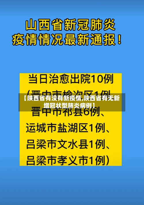 【陕西省有没有新疫情,陕西省有无新增冠状型肺炎病例】-第1张图片