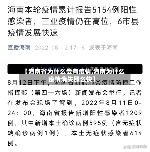 【海南省为什么会有疫情,海南为什么疫情消失那么快】-第1张图片