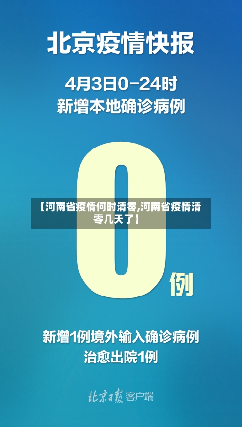 【河南省疫情何时清零,河南省疫情清零几天了】-第2张图片