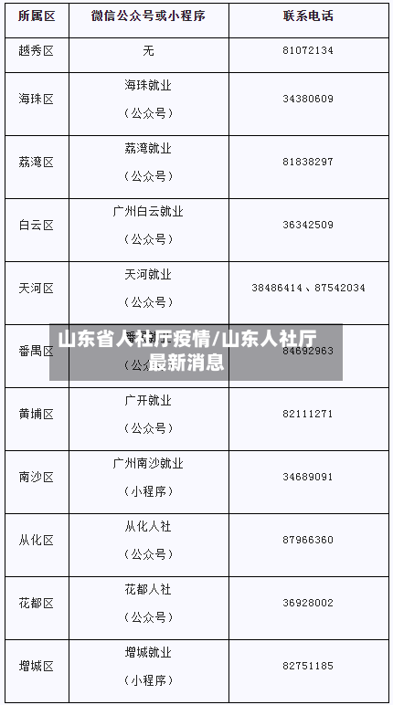 山东省人社厅疫情/山东人社厅最新消息-第2张图片