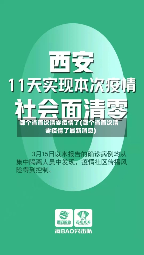 哪个省首次清零疫情了(哪个省首次清零疫情了最新消息)-第2张图片