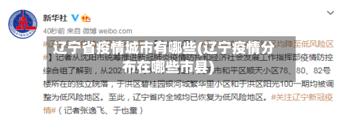 辽宁省疫情城市有哪些(辽宁疫情分布在哪些市县)-第3张图片