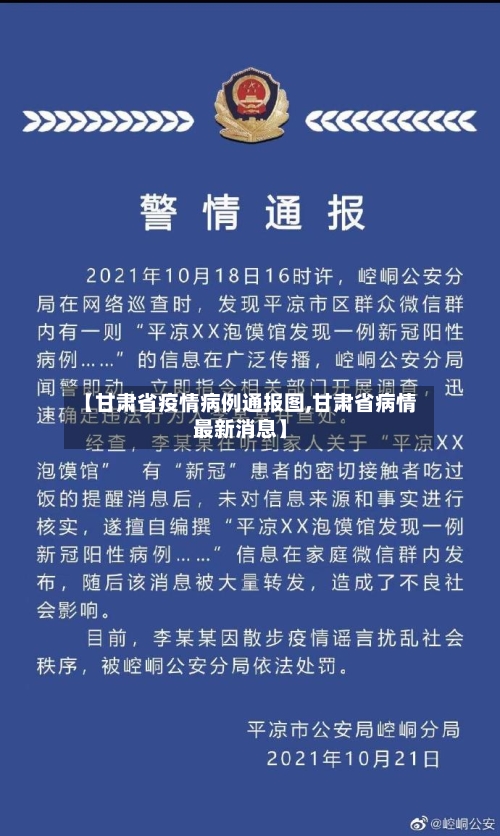 【甘肃省疫情病例通报图,甘肃省病情最新消息】-第1张图片