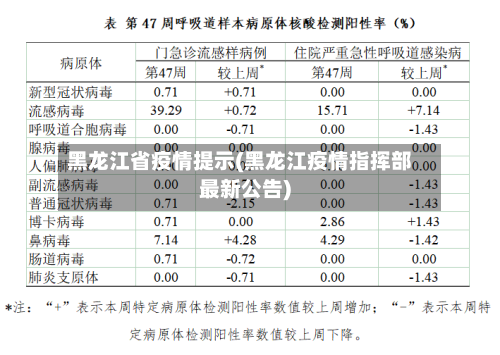 黑龙江省疫情提示(黑龙江疫情指挥部最新公告)-第2张图片