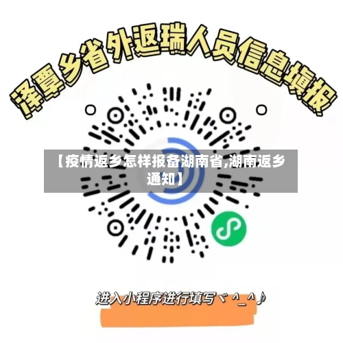 【疫情返乡怎样报备湖南省,湖南返乡通知】-第1张图片