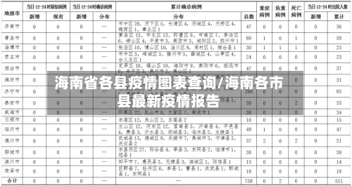 海南省各县疫情图表查询/海南各市县最新疫情报告-第2张图片