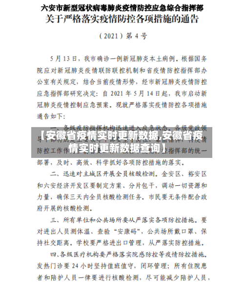 【安徽省疫情实时更新数据,安徽省疫情实时更新数据查询】-第3张图片