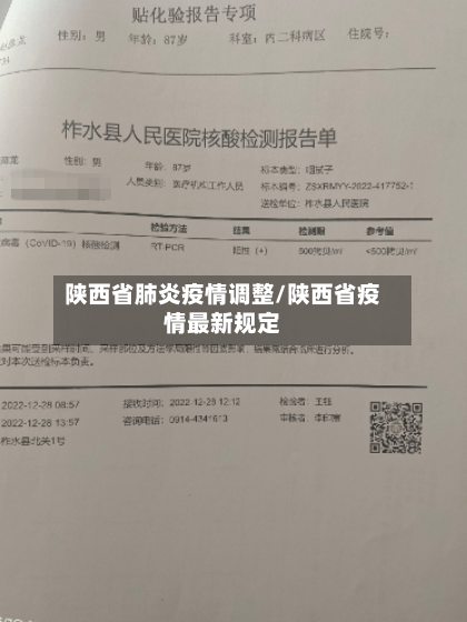 陕西省肺炎疫情调整/陕西省疫情最新规定-第2张图片